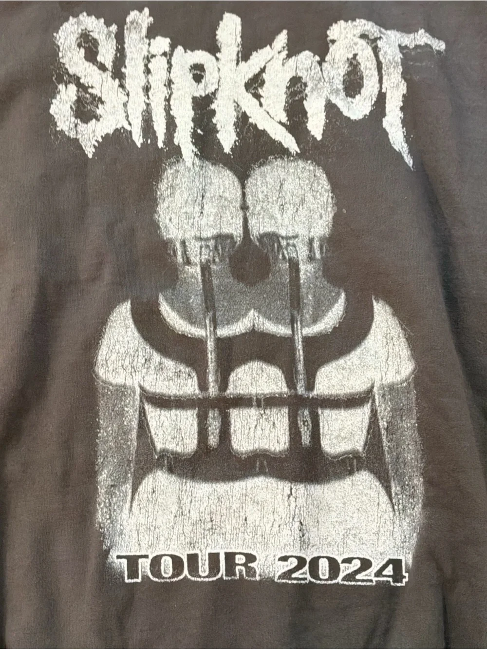 NWT Slipknot Tour 2024 Sweatshirt Mens XL Gray Here Comes the Pain Crewneck